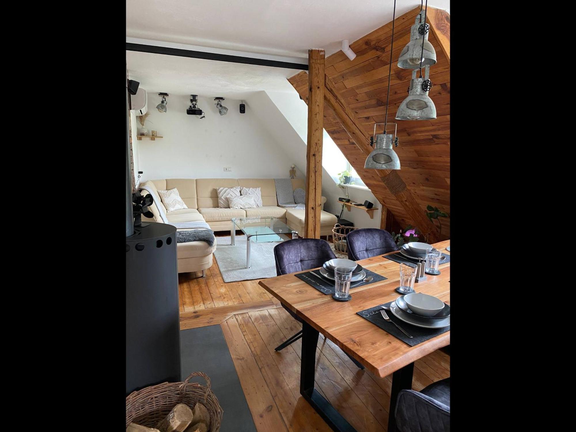 Gemuetliche Rustikale Wohnung Mit Kamin Und Optionalem Whirlpool บาด โซเบิร์นไฮม์ ภายนอก รูปภาพ