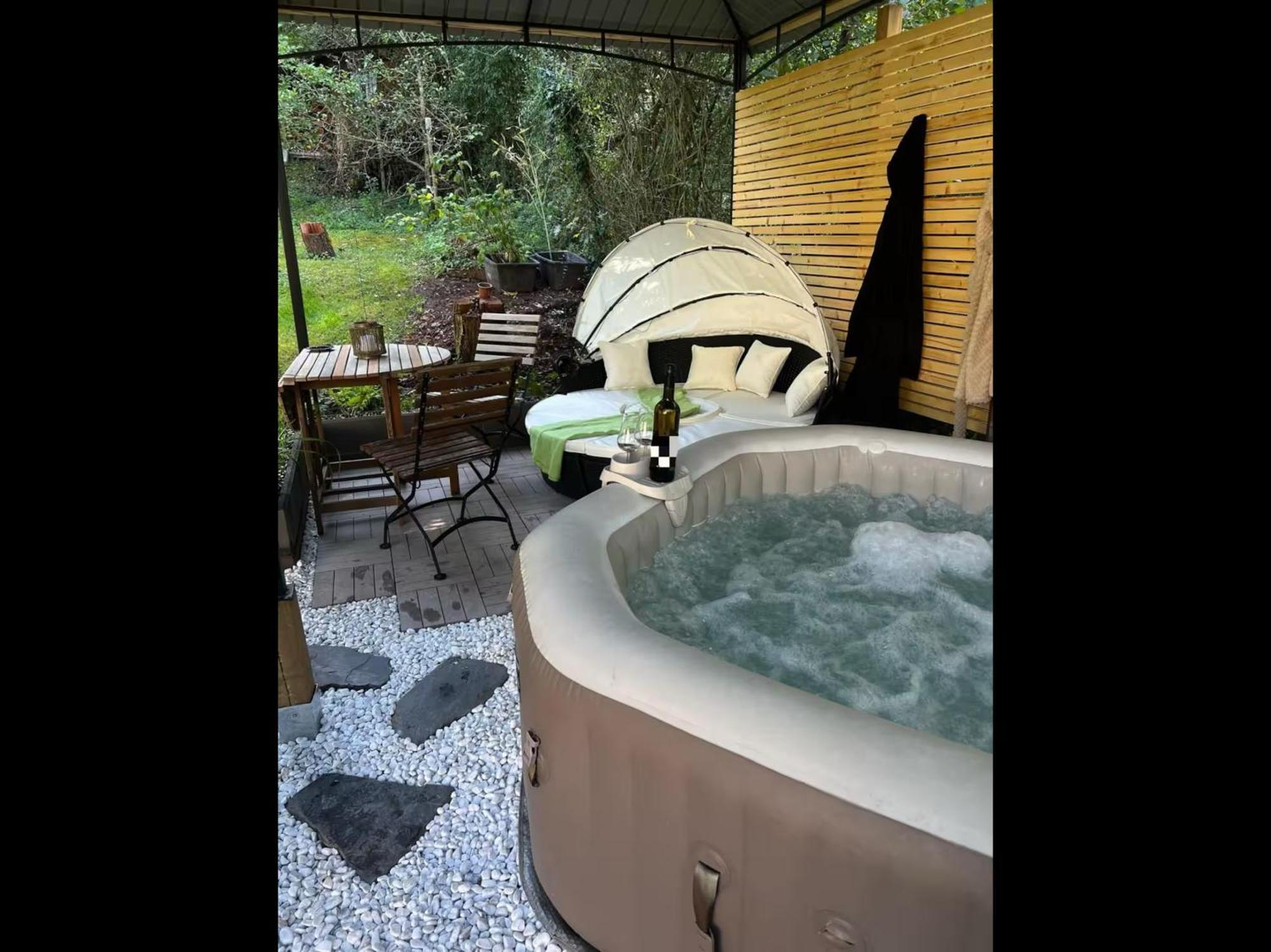 Gemuetliche Rustikale Wohnung Mit Kamin Und Optionalem Whirlpool บาด โซเบิร์นไฮม์ ภายนอก รูปภาพ