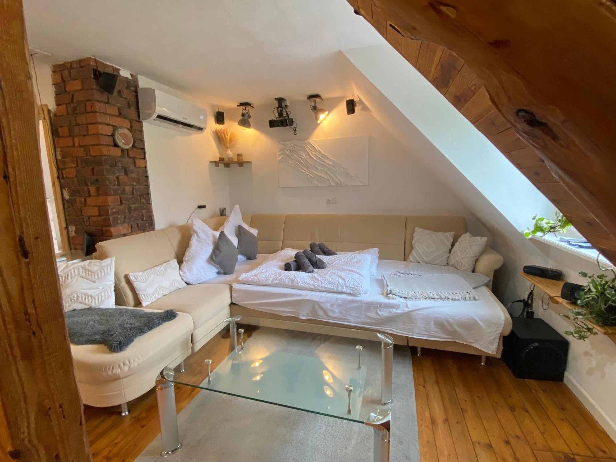 Gemuetliche Rustikale Wohnung Mit Kamin Und Optionalem Whirlpool บาด โซเบิร์นไฮม์ ภายนอก รูปภาพ