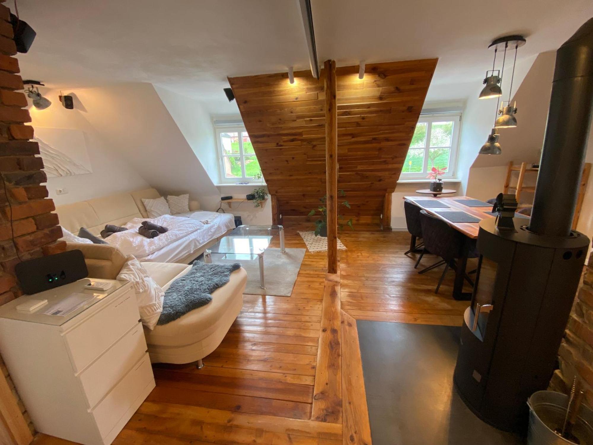 Gemuetliche Rustikale Wohnung Mit Kamin Und Optionalem Whirlpool บาด โซเบิร์นไฮม์ ภายนอก รูปภาพ