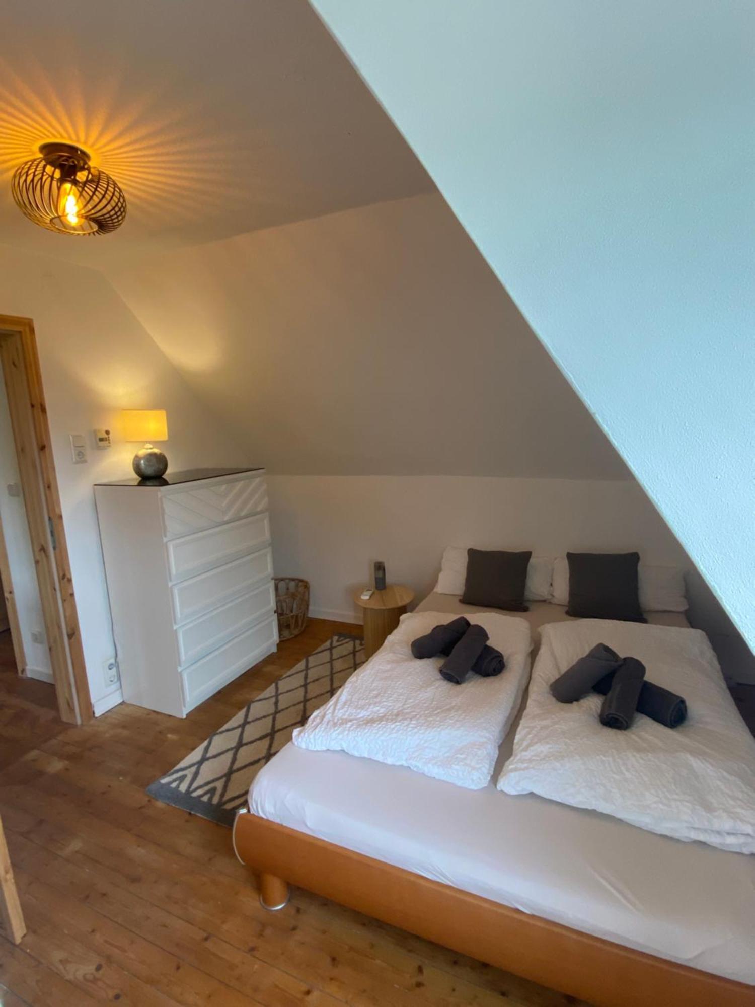 Gemuetliche Rustikale Wohnung Mit Kamin Und Optionalem Whirlpool บาด โซเบิร์นไฮม์ ภายนอก รูปภาพ